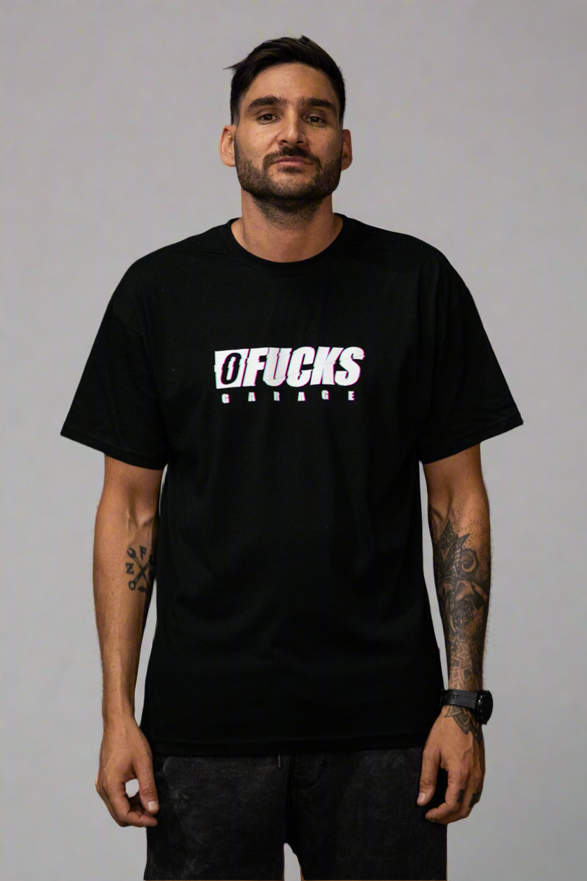 T-shirt 0FUCKS Glitch
