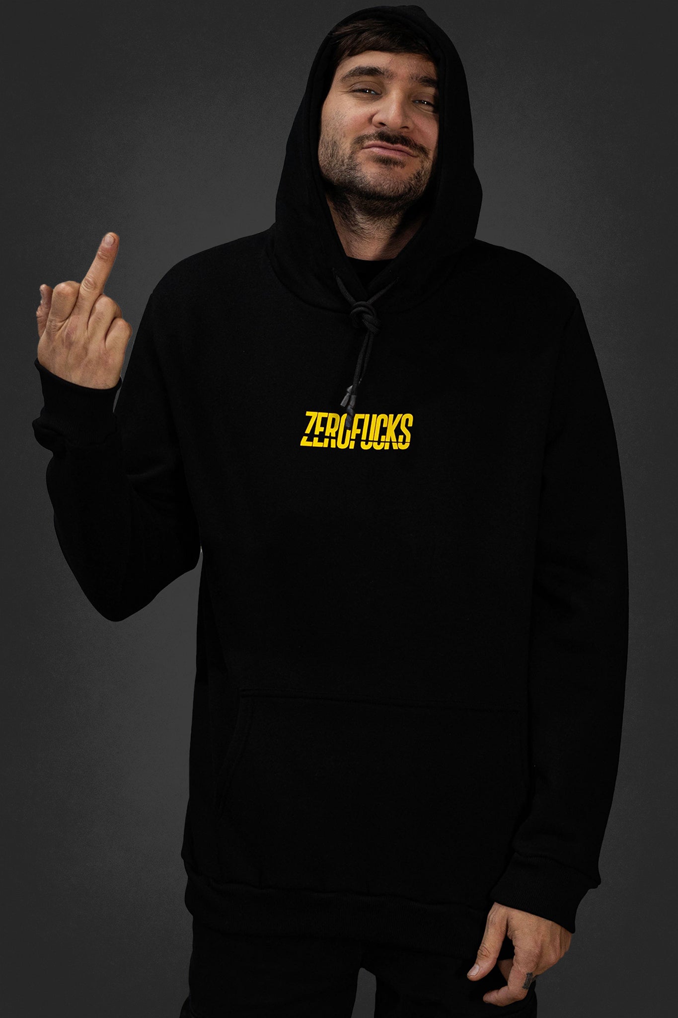 Relaxed Hoodie Zerofucks Garage Jap Vertical