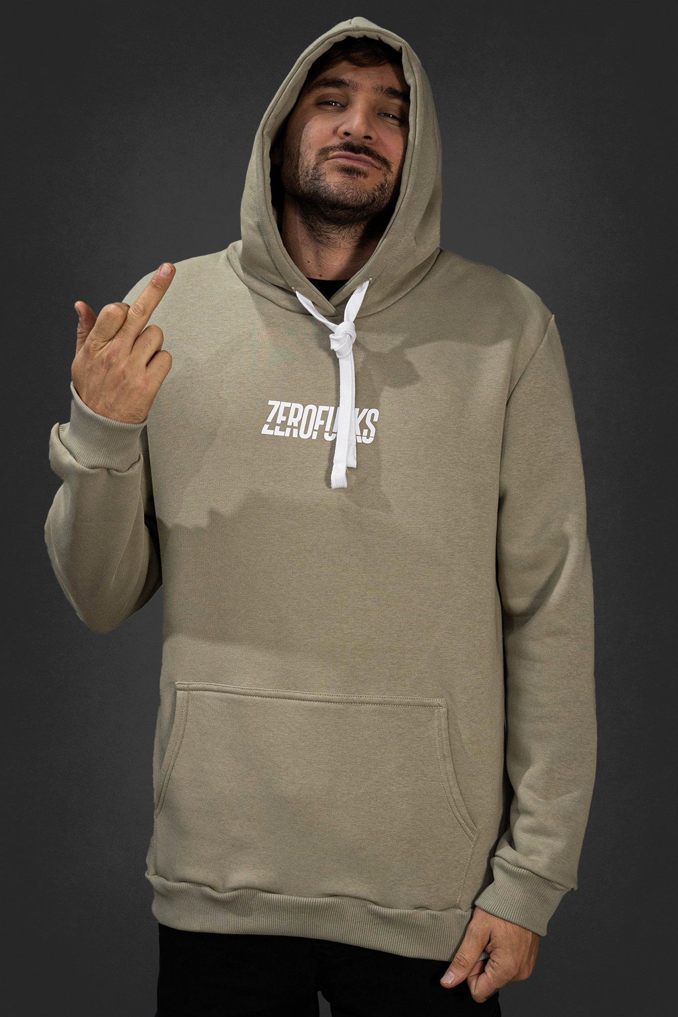 Relaxed Hoodie Zerofucks Garage Jap Vertical