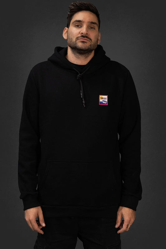 Relaxed Hoodie Mountain Orange Patch