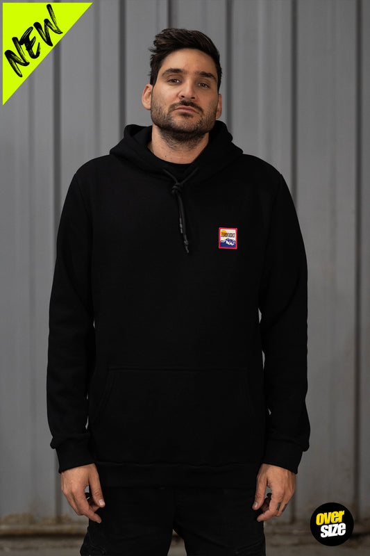 Relaxed Hoodie Mountain Orange Patch