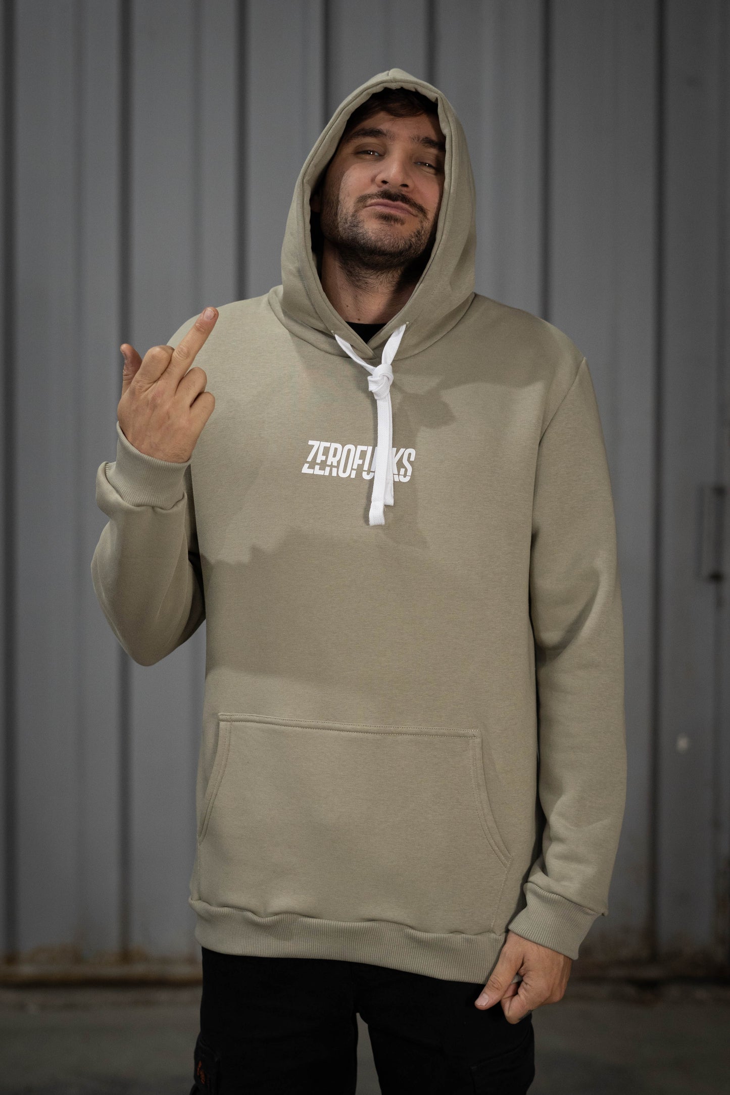 Relaxed Hoodie Zerofucks Garage Jap Vertical